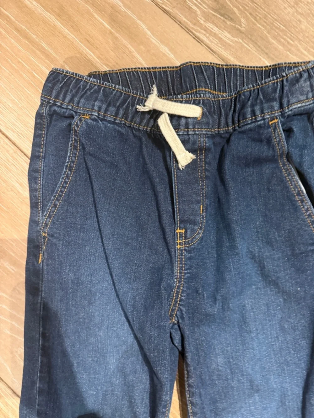 Old Navy Kids Navy Pull-On Straight Leg Jeans